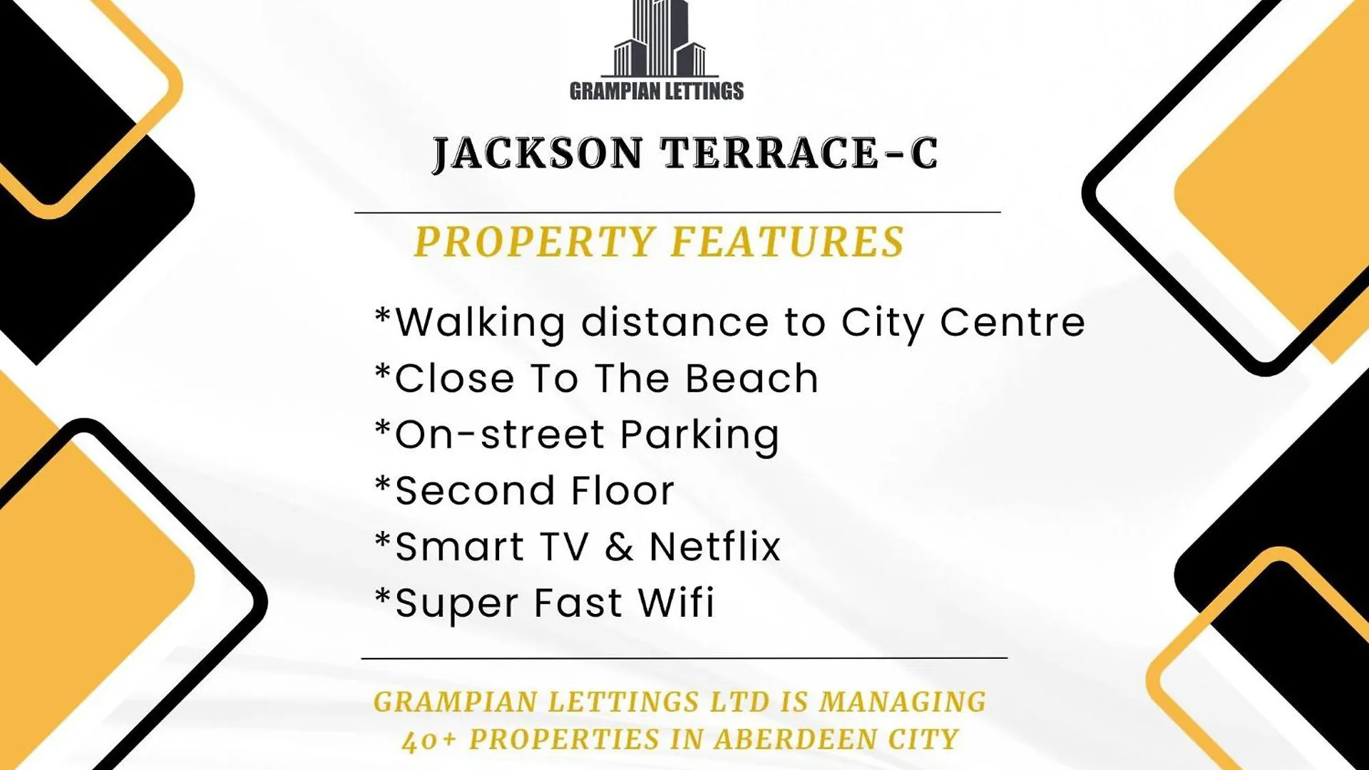 Jackson Terrace C - Grampian Lettings Daire Aberdeen